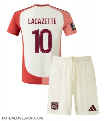 Olympique Lyonnais Alexandre Lacazette #10 Dětské Alternativní Dres 2024-25 Krátký Rukáv (+ trenýrky)